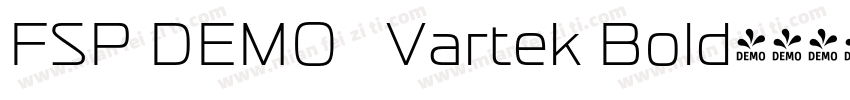 FSP DEMO   Vartek Bold字体转换
